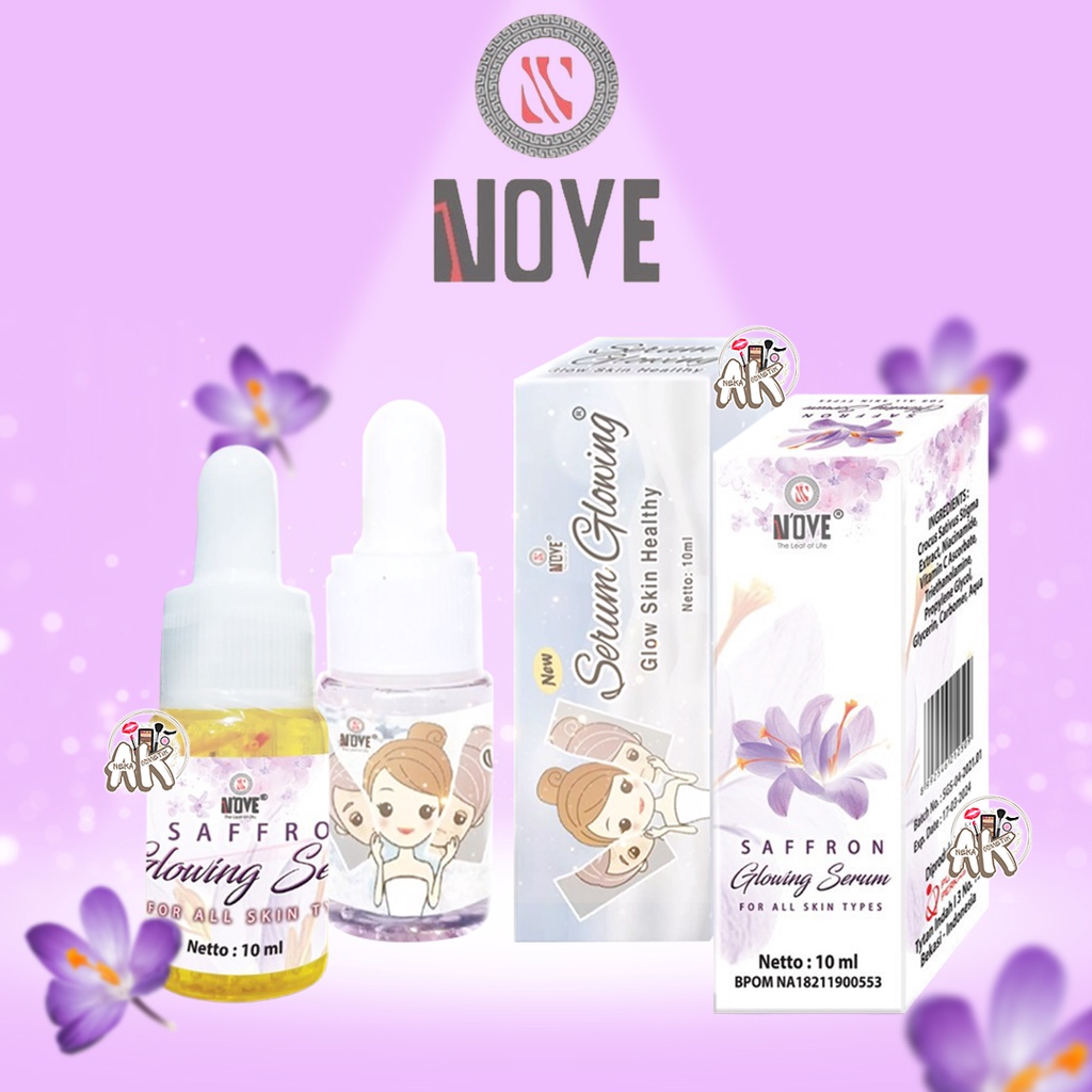 Jual NOVE SERUM GLOWING NOVE SERUM SAFFRON BPOM 10ml SERUM GLOWING