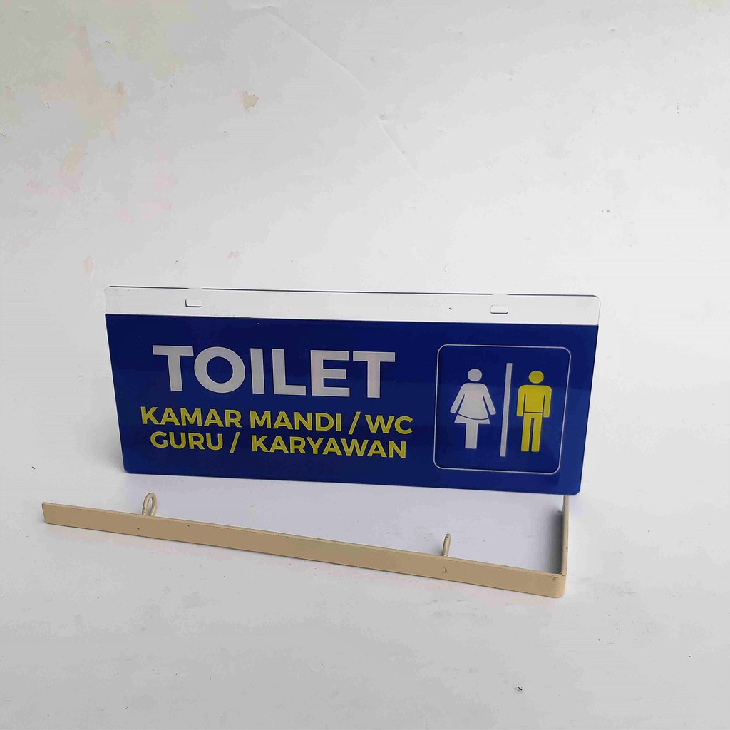 Jual Papan Ruang Toilet Kamar Mandi Guru Karyawan Akrilik Papan Nama