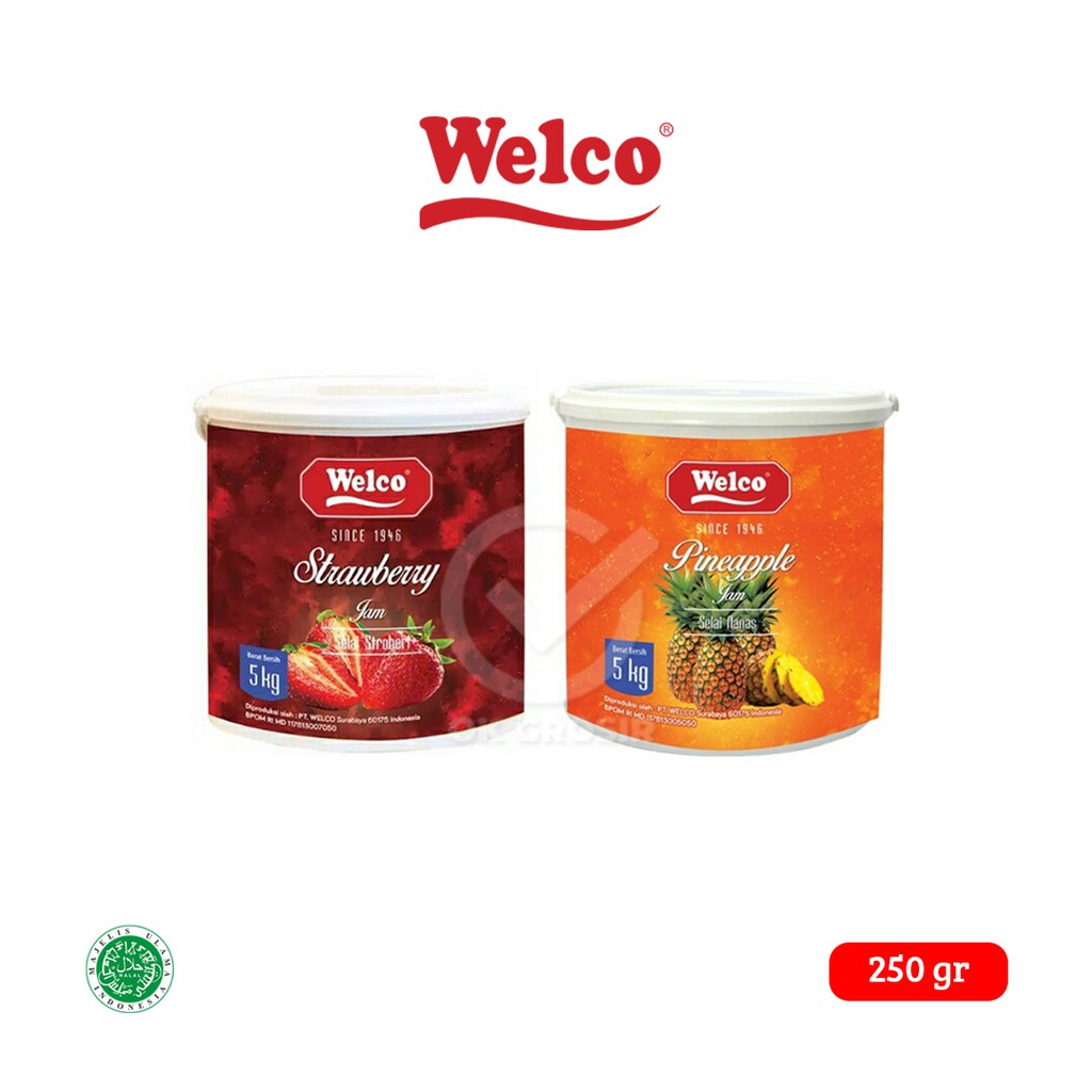 Jual Selai Asli Welco Strawberry 250gr Shopee Indonesia