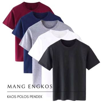 Jual Bisa Cod Kaos Polos Lengan Pendek Baju Pria Wanita Dewasa Kaos