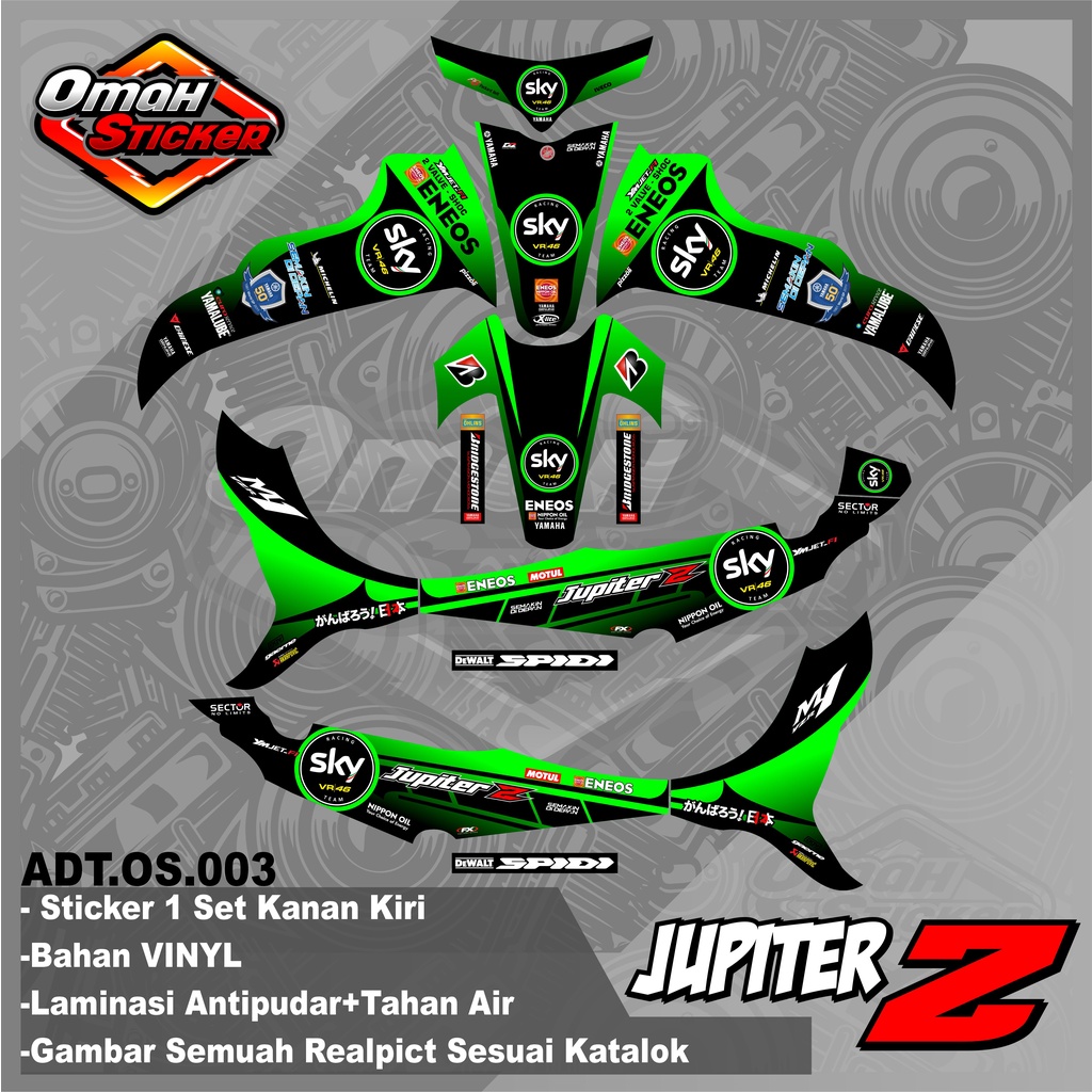 Jual Stiker Striping Decal JUPITER Z BURHAN DESIGN ADT 003 Shopee