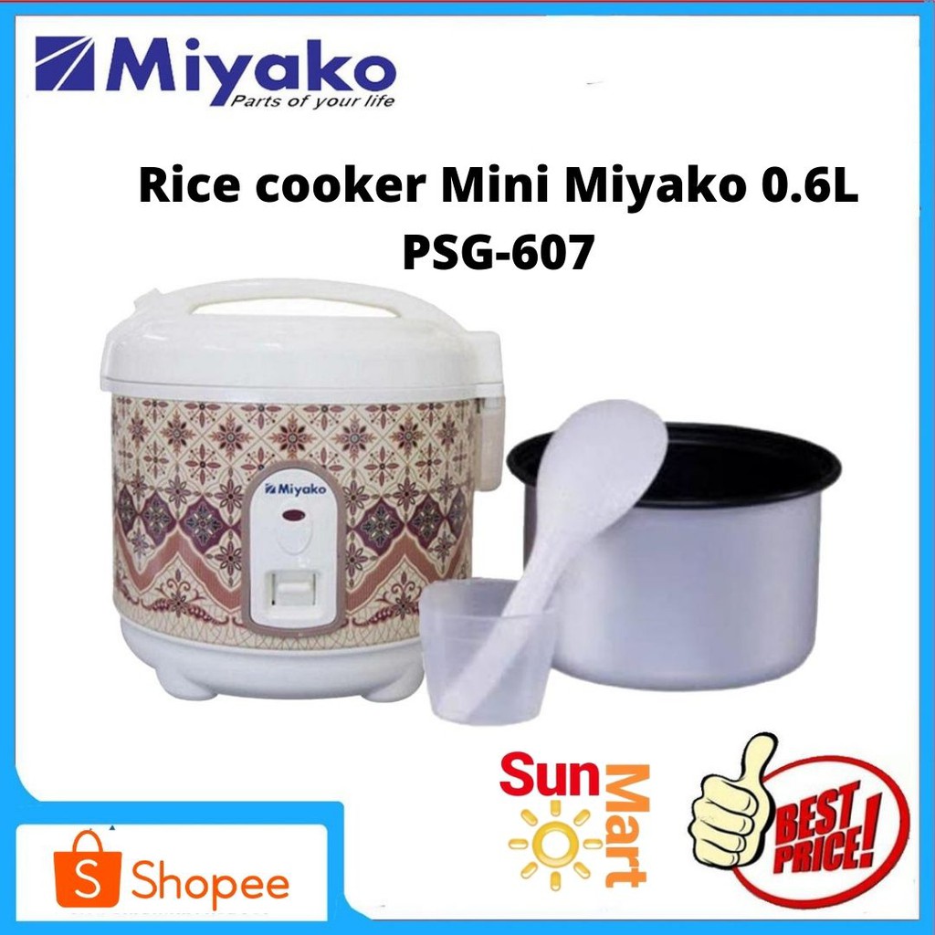 Jual Rice Cooker Mini Miyako 0 6L HANYA UNTUK MEMASAK PSG 607 Murah