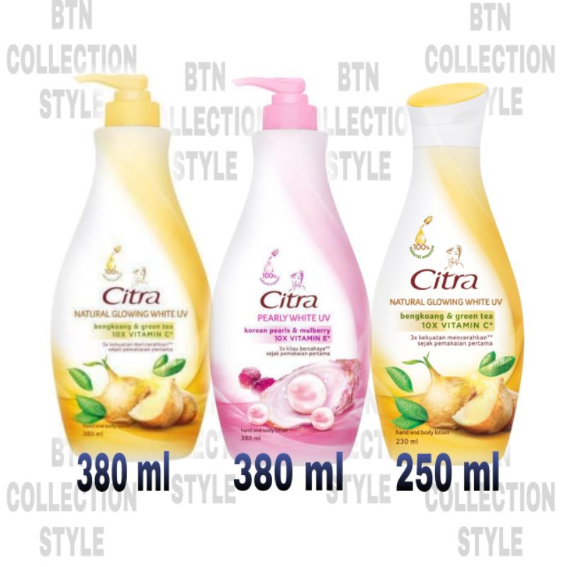 Jual Citra Pearly Glow Uv Bengkuang Natural Glow Ml Body Lotion