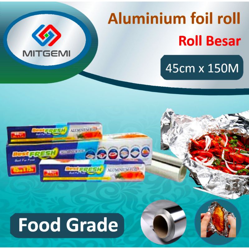 Jual Alumunium Foil Aluminium Foil Alufoil Roll Besar Food