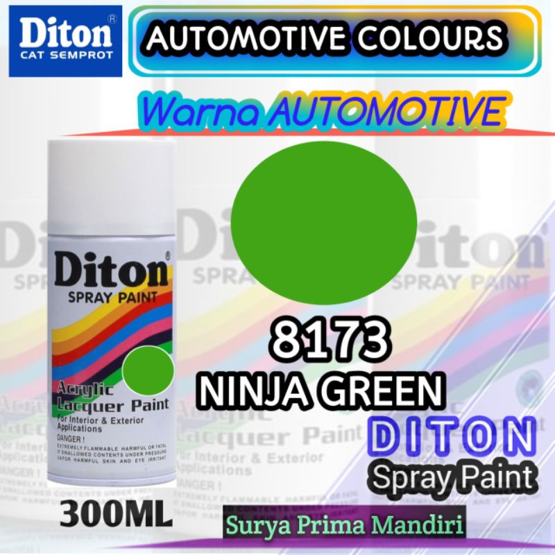 Jual 8173 NINJA GREEN DITON STANDAR 300cc Cat Semprot Pylox Pilok Pylok