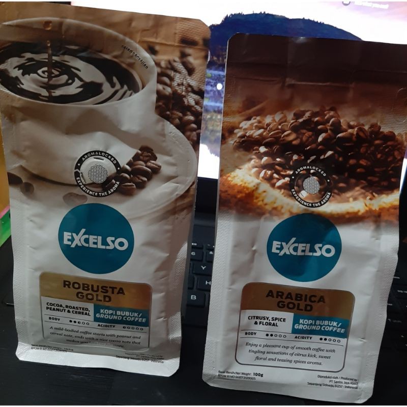 Jual Excelso Kopi Arabica Gold Robusta Gold 100gr Shopee Indonesia