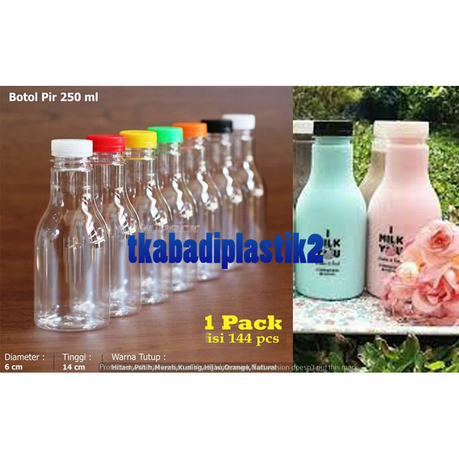 Jual BOTOL PIR 250 ML 12 6 GR BOTOL PLASTIK 250 ML BOTOL PUDOT 250