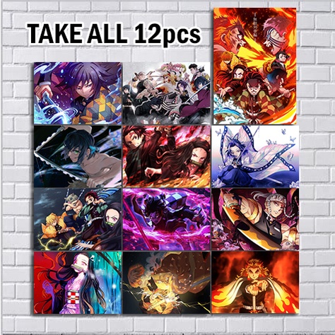 Jual Poster Anime Kimetsu No Yaiba Demon Slayer Size A Shopee