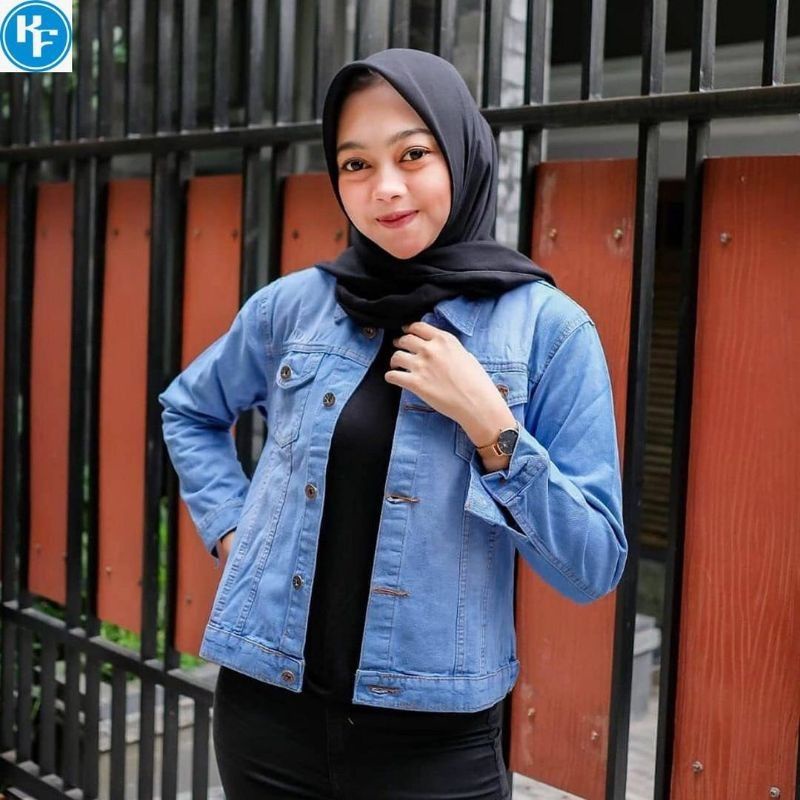 Jual Jaket Biondy Denim Jeans Wanita Jins Jaket Cewek Cewe Murah