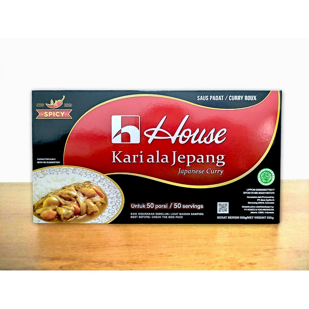 Jual House Kari Ala Jepang Spicy Kari Pedas Roux Bumbu Padat 935 Gr