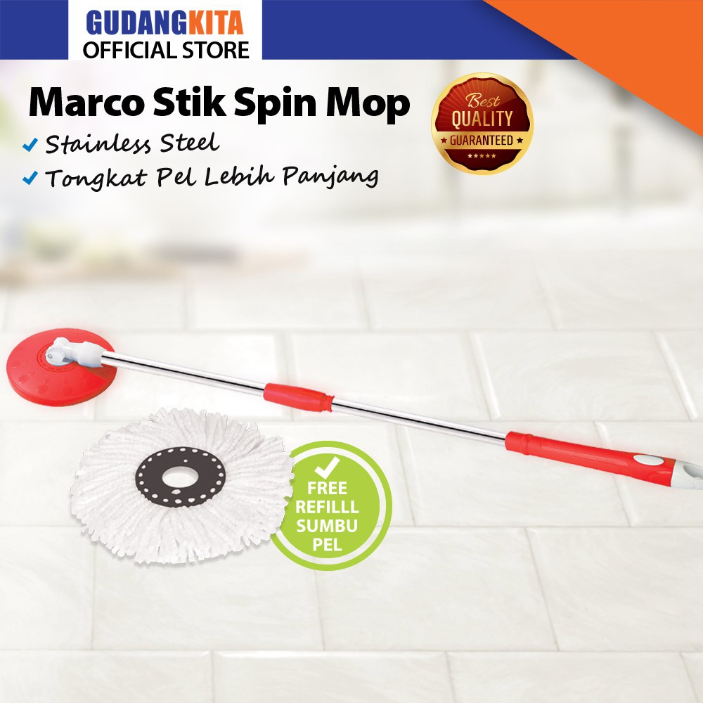 Jual TONGKAT PEL SPIN MOP GAGANG PEL SPIN MOP KAIN PEL Shopee