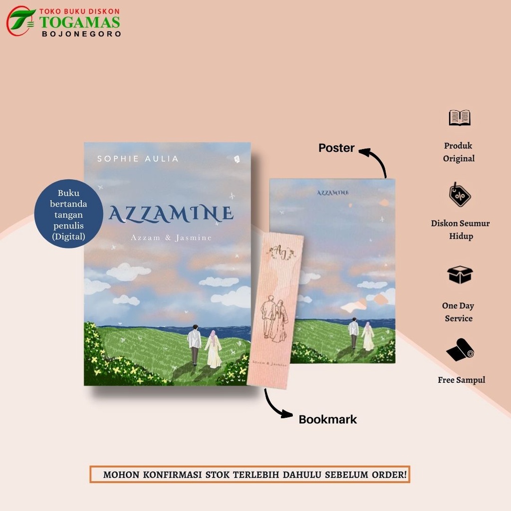 Jual READY NOVEL AZZAMINE AZZAM JASMINE Shopee Indonesia