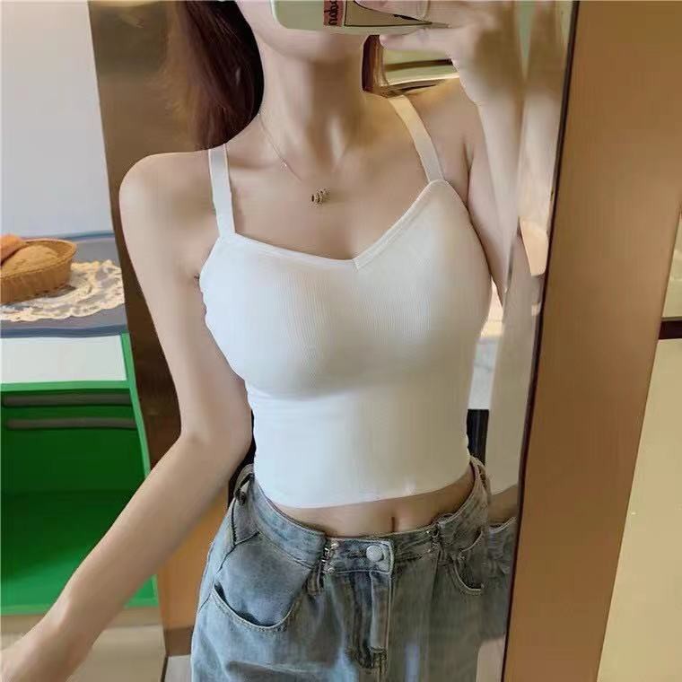 Jual Tank Top Bra Tanktop Polos Elastis High Quality Crop Top Inner