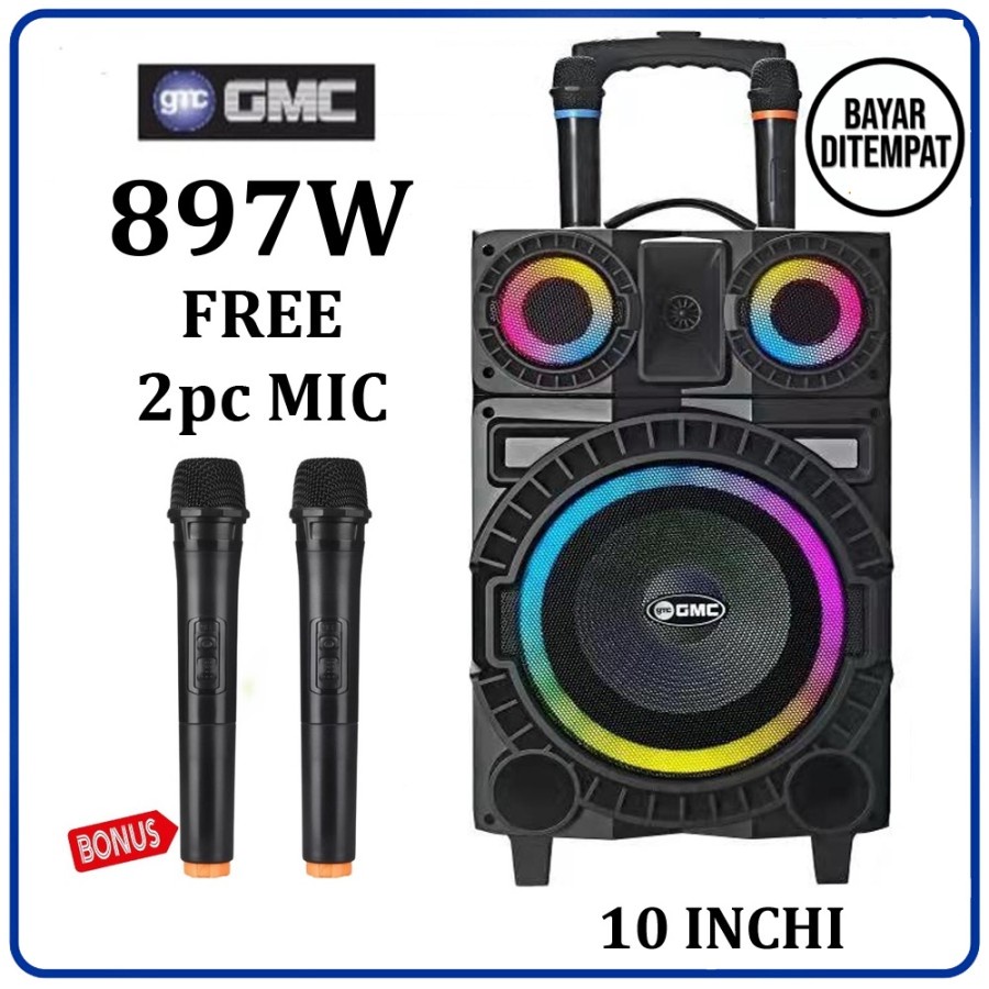 Jual Gmc W Speaker Bluetooth Speaker Meeting Inch Free Mic