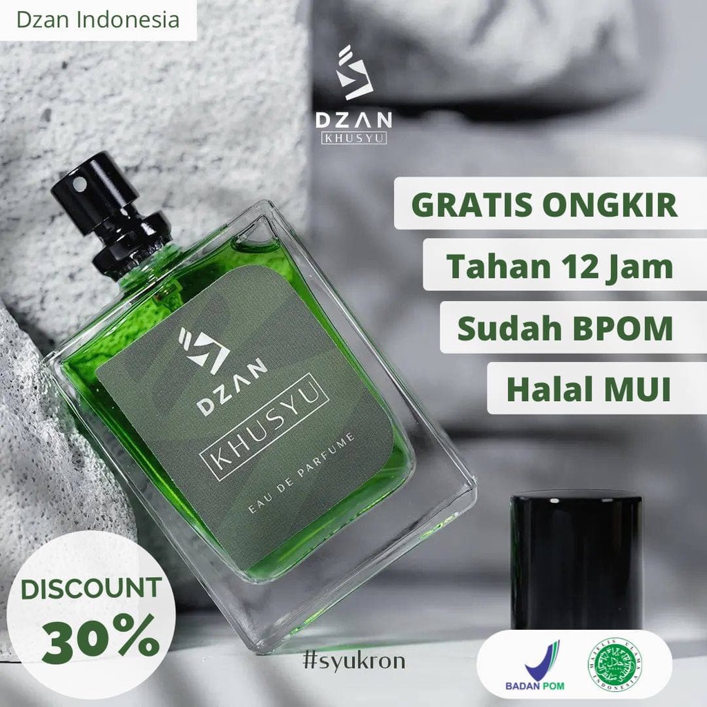 Jual Parfum Sholat Non Alkohol Dzan Khusyu Parfume Tahan Lama Pria