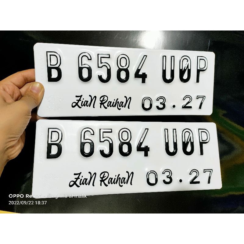 Jual Plat Motor Lapis Baut Tanam Font Variasi Harga Satuan Bisa Untuk