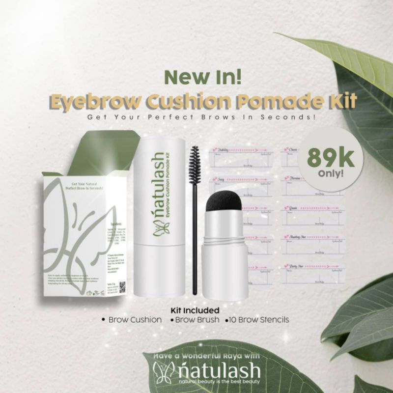 Jual Natulash Eyebrow Cushion Pomade Kit Spidol Alis Eyebrow Kit