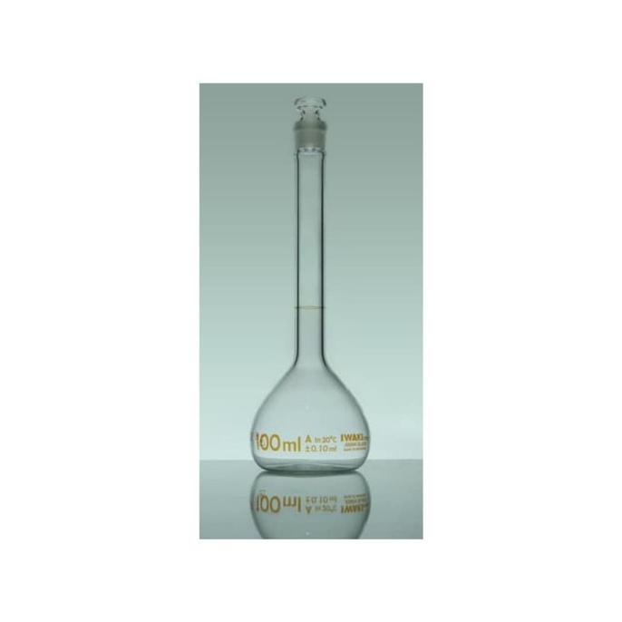 Jual Labu Ukur Ml Iwaki Volumetric Flask Glass Stopper Tutup Kaca