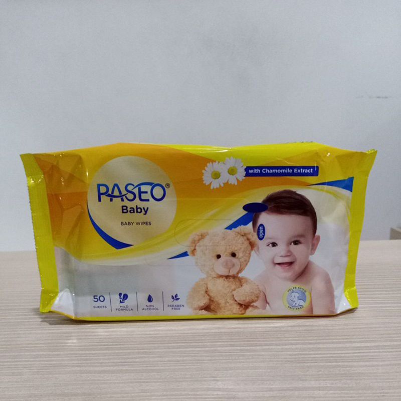 Jual PASEO BABY WIPES 50 SHEETS 1 PLY Shopee Indonesia