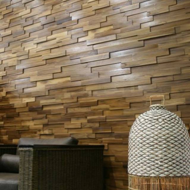 Jual Panel Dinding Kayu Jati Shopee Indonesia