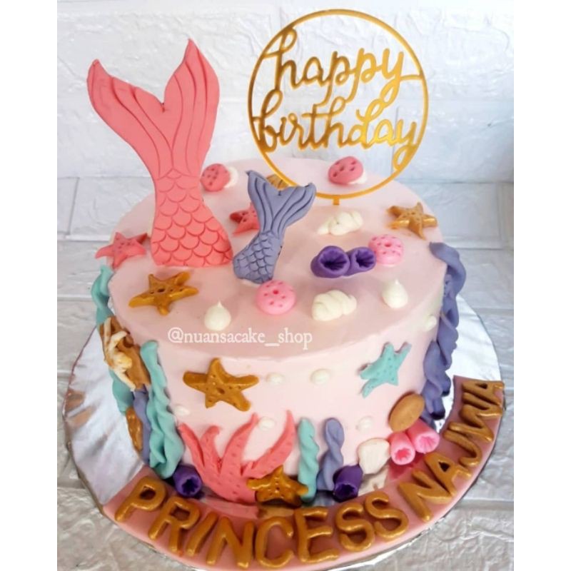 Jual KUE ULANG TAHUN MERMAID KUE ULANG TAHUN KARAKTER CAKE ULTAH