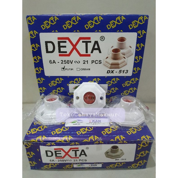 Jual Fiting Fitting Plafon Rumah Lampu Plafon E Segi Dexta Dx