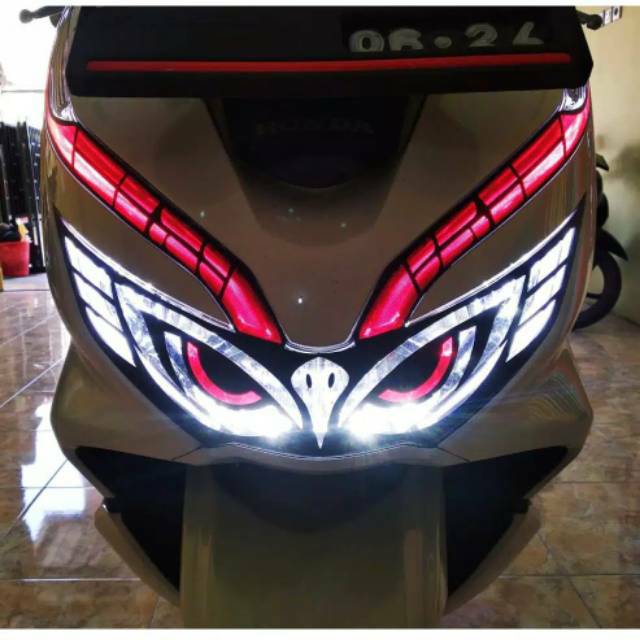 Jual List Lampu Mata Elang Pcx Stiker Lampu Pcx Satu Set Alis