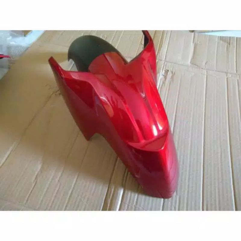 Jual SPAKBOR FENDER DEPAN JUPITER MX 135 NEW MERAH MAROON MARUN