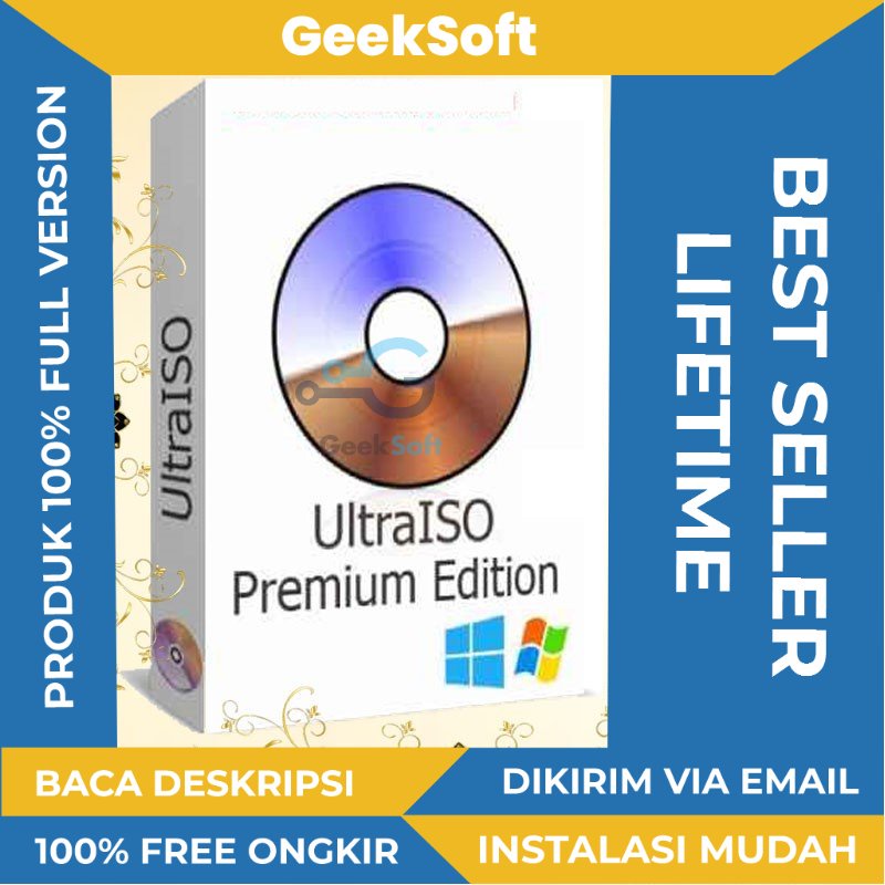 Jual FULL VERSION UltraISO Premium Burning ISO DVD CD GARANSI