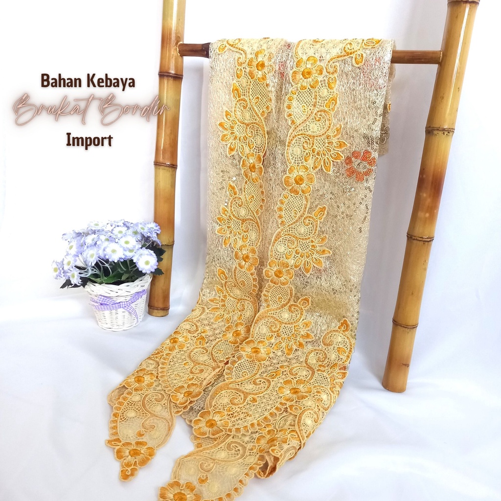 Jual Pusat Bordir Tasikmalaya Bahan Lace Kain Kebaya Encim Brokat