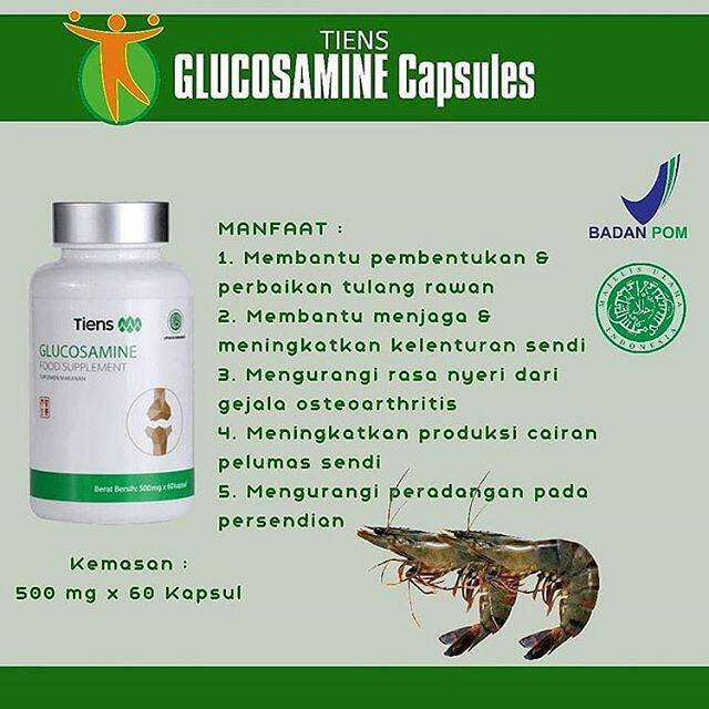 Jual Glucosamin Tiens Obat Vitamin Suplemen Herbal Alami Sendi