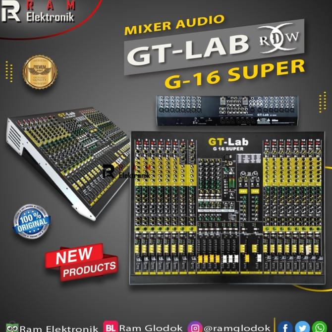 Jual Mixer Audio GT Lab 16 Channel G16 G 16 SUPER Series Original By