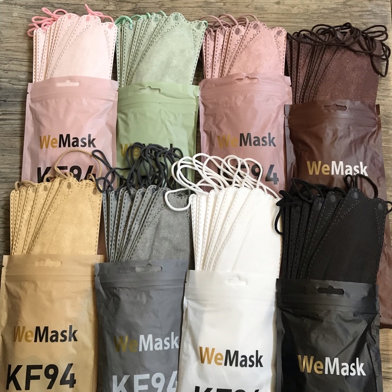 Jual KF94 WARNA WARNI 4PLY KF94 WE MASK WARNA MATCHA NUDE PINK MASKER