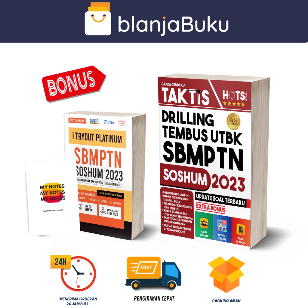 Jual BUKU SBMPTN 2023 TAKTIS DRILLING TEMBUS UTBK SBMPTN SOSHUM 2023