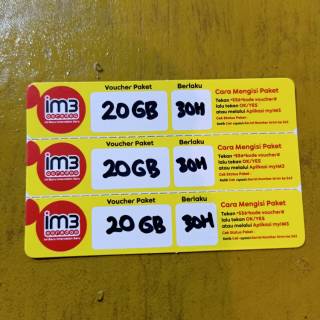 Jual Voucher Indosat Gb Combo Kirim Fisik Shopee Indonesia