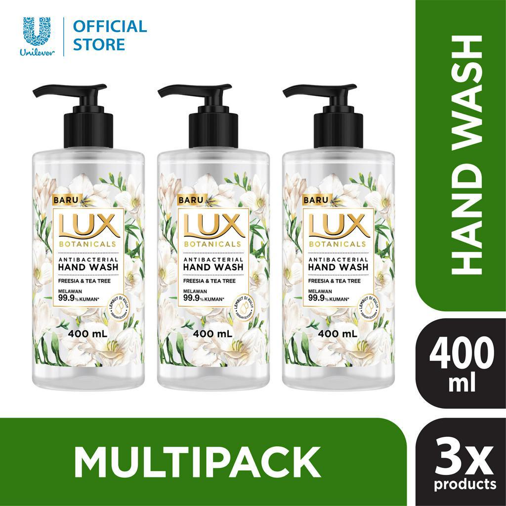 Jual LUX Botanicals Antibacterial Hand Wash Freesia Tea Pump 400ML