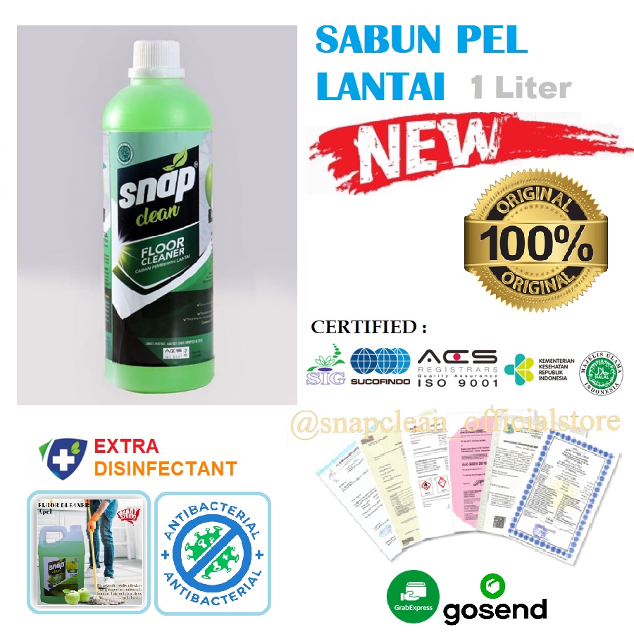 Jual Sabun Pel Lantai Liter Snap Clean Pembersih Lantai Extra