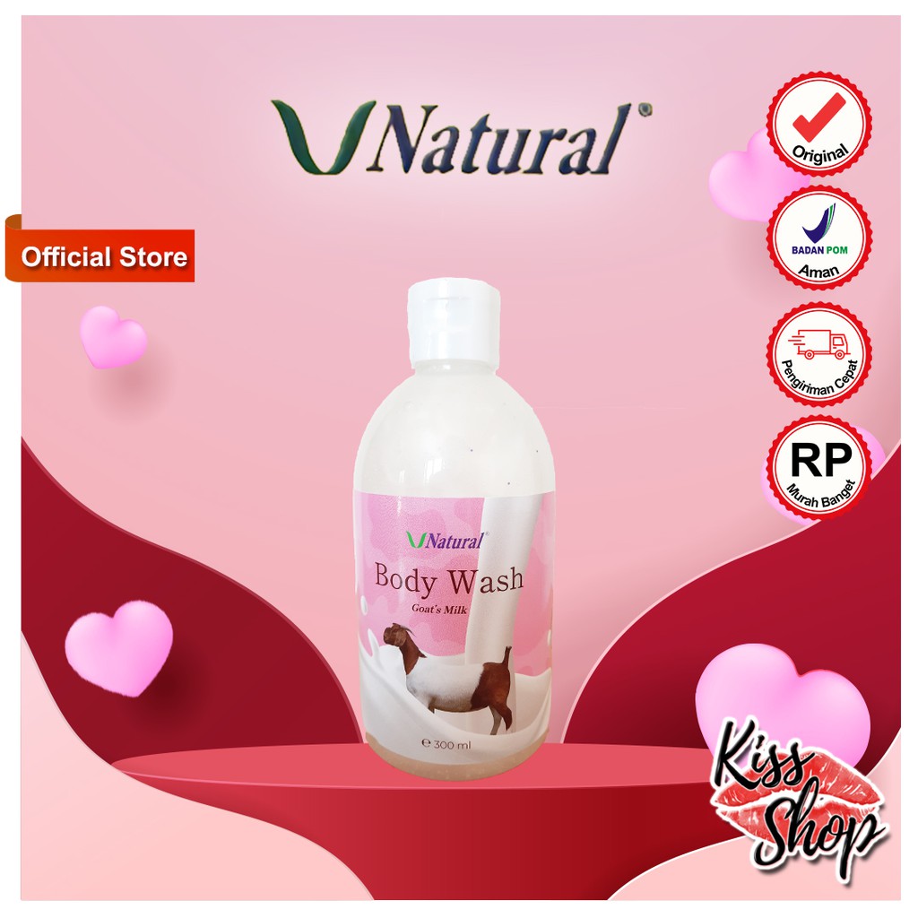 Jual V Natural Brightening Body Wash Goat Milk Susu Shopee