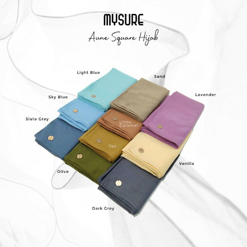 Jual Aune Square Hijab New Color By Mysure Shopee Indonesia