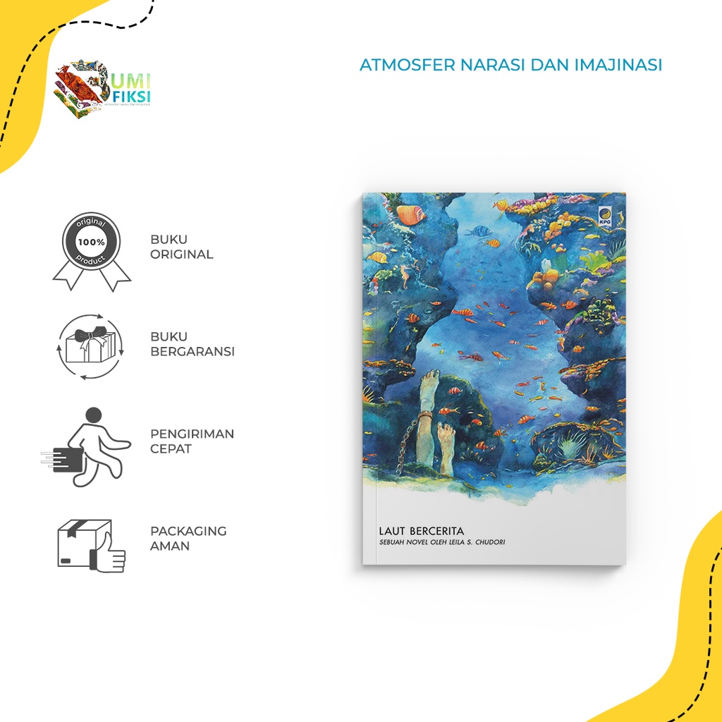 Jual Promo Buku Novel Laut Bercerita Hard Cover Soft Cover