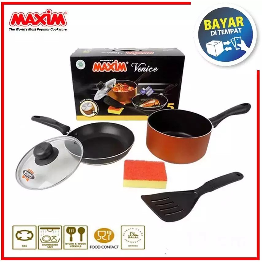 Jual Maxim Venice Teflon Set 5Pcs Shopee Indonesia