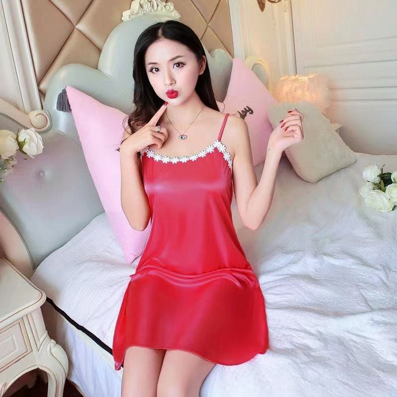 Jual Baju Tidur Daster Lingerie Sexi Amora Satin Import Shopee Indonesia