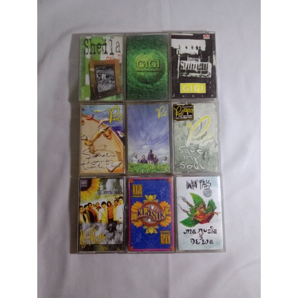 Jual Kaset Pita Indonesia Sepaket Sheila Gigi Padi Kla Iwan Fals