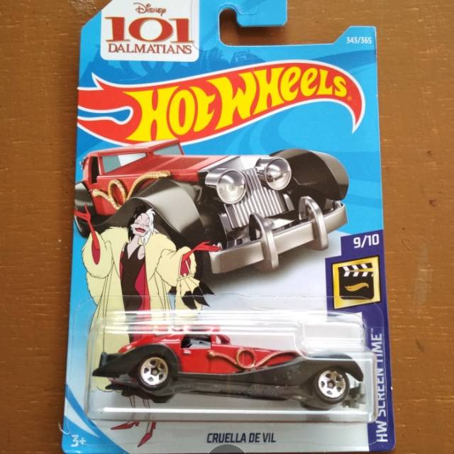 Jual Hot Wheels Hotwheels Cruela Cruella De Vil Devil 101 Dalmatians