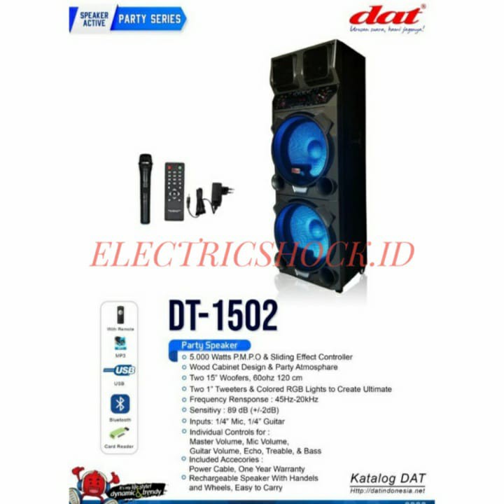 Jual Speaker Aktif Portable Dat Dt Dt Inch X Woofer