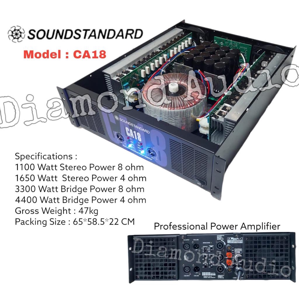 Jual Power Amplifier Soundstandar Ca Body Panjang Ampli Ca Bayar