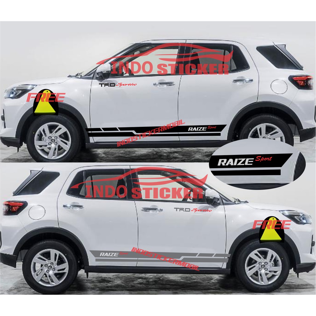 Jual Striping Sticker Stiker Mobil Toyota Raize Sticker List Trd