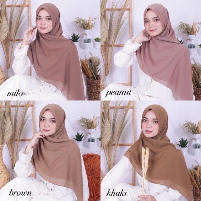 Jual Bella Square Hijab Segi Empat Pollycotton Murah Shopee Indonesia