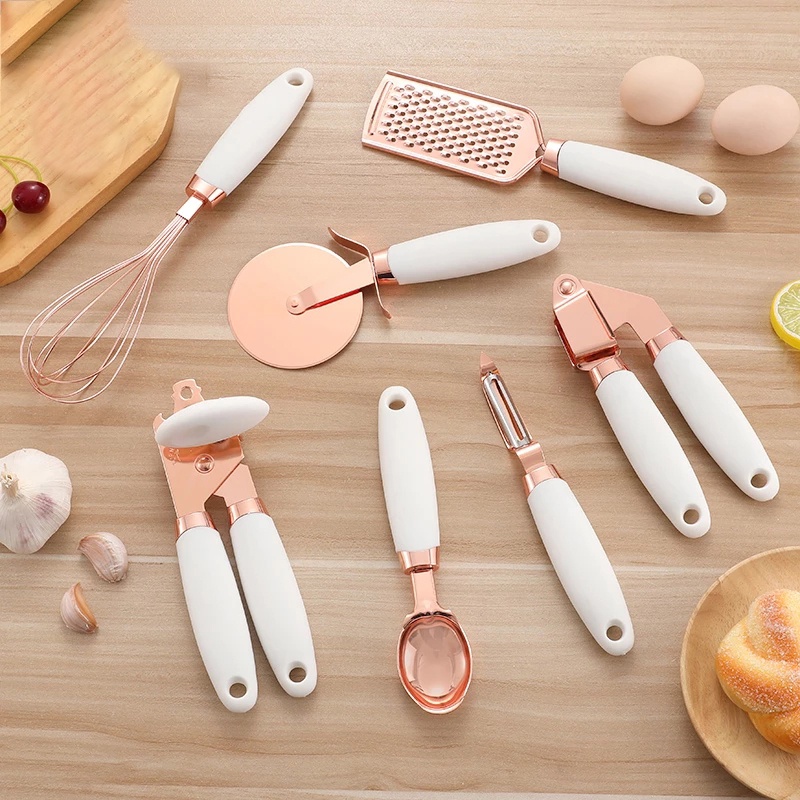 Jual Mi More Kitchen Gadget Set Pcs Rose Gold Bawang Putih Press Pisau