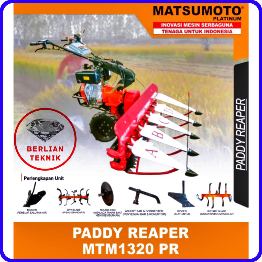 Jual Traktor Tiller Panen Penuai Padi Paddy Reaper Matsumoto Mesin